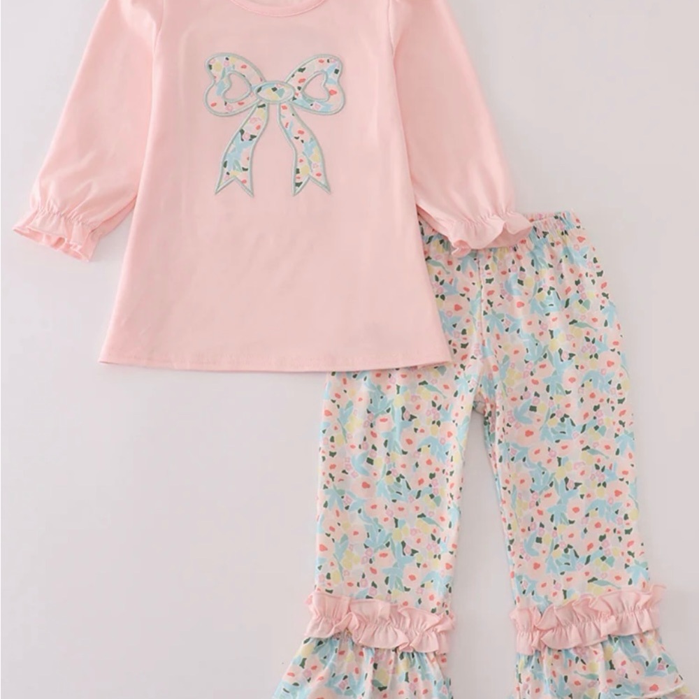 Pink Bow Kids outfit